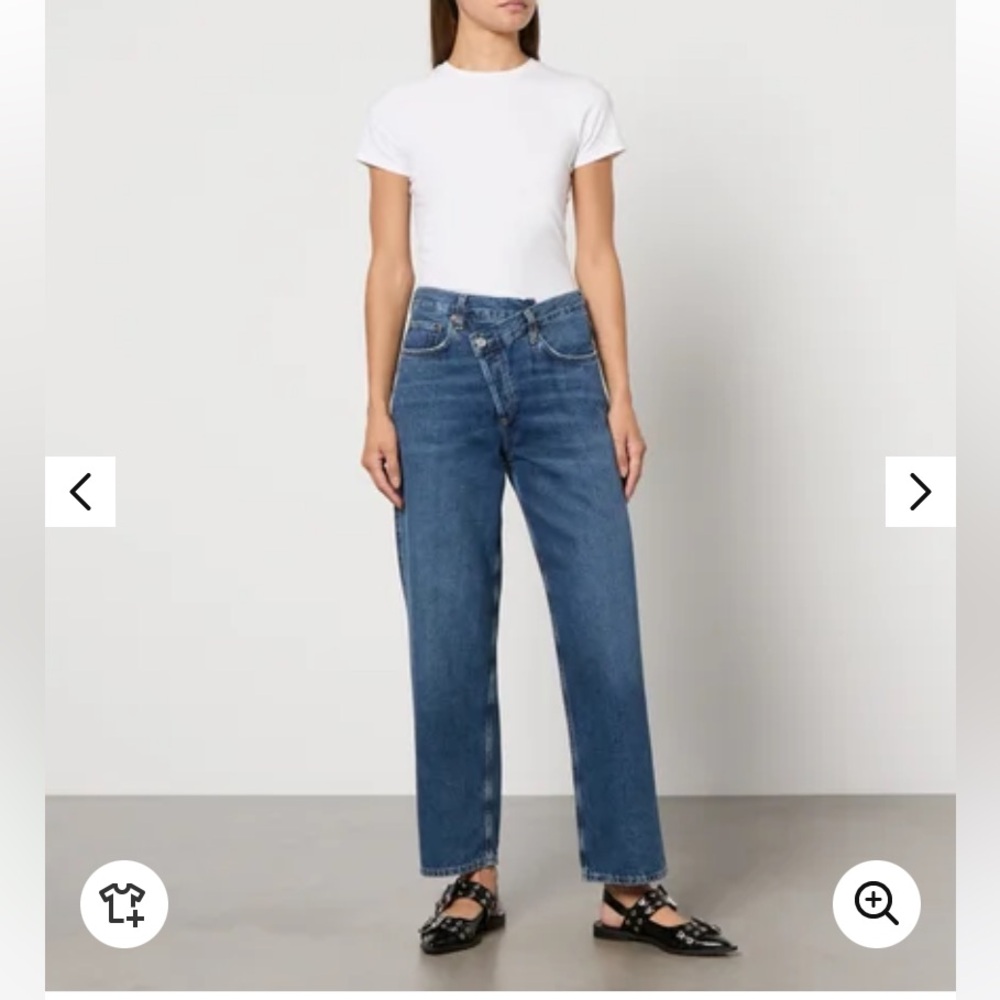 Agolde cris cross jeans straight leg jeans